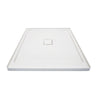 KORDURA 36X36 Square Solid Surface Shower Base With Center Drain In Matte White